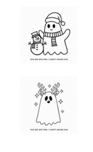 Load image into Gallery viewer, Cute Ghost Christmas SVG Bundle