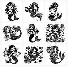 Load image into Gallery viewer, Mermaid SVG Bundle