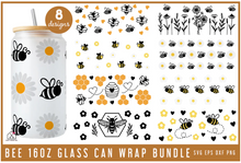 Load image into Gallery viewer, Bee Glass Wraps SVG Bundle