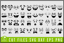 Load image into Gallery viewer, Cartoon Faces SVG Bundle