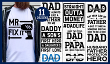 Load image into Gallery viewer, Dad Shirt SVG Bundle