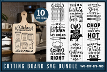Load image into Gallery viewer, Cutting Board SVG Bundle