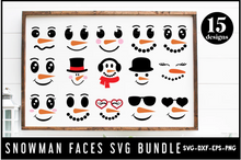 Load image into Gallery viewer, Snowman Face SVG Bundle