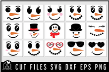 Load image into Gallery viewer, Snowman Face SVG Bundle
