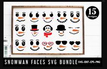 Load image into Gallery viewer, Snowman Face SVG Bundle