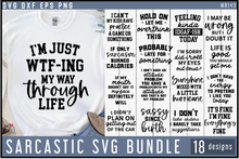 Load image into Gallery viewer, Sarcastic Quotes SVG Bundle