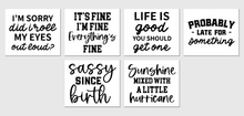 Load image into Gallery viewer, Sarcastic Quotes SVG Bundle