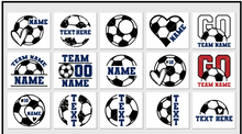 Load image into Gallery viewer, Soccer Monogram SVG Bundle