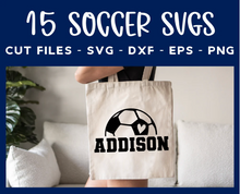 Load image into Gallery viewer, Soccer Monogram SVG Bundle