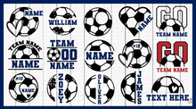 Load image into Gallery viewer, Soccer Monogram SVG Bundle