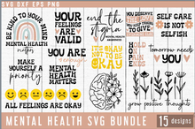 Load image into Gallery viewer, Mental Health SVG Bundle