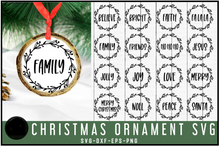 Load image into Gallery viewer, Christmas Ornament SVG Bundle