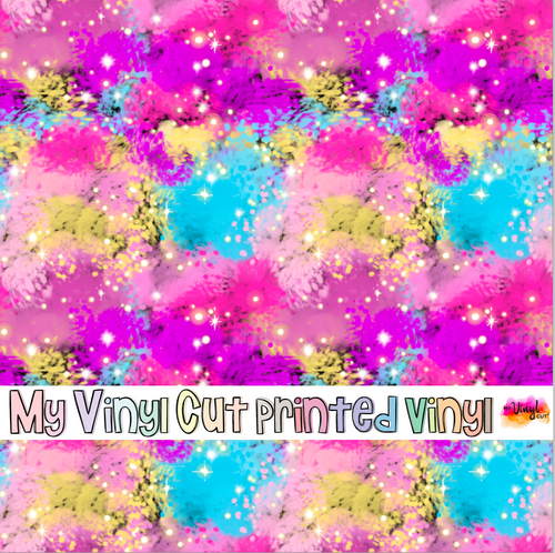 Printed Vinyl HTV & Waterslide Pink Berry C Patterns 12 x 12 inch sheet