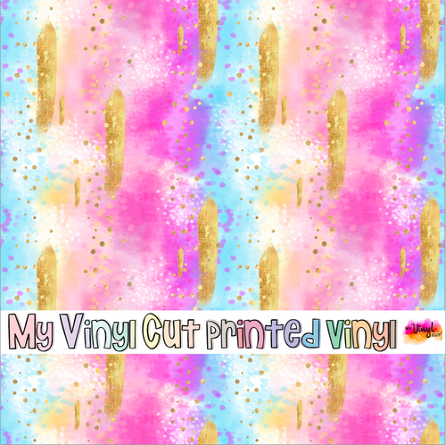 Printed Vinyl HTV & Waterslide Pink Berry E Patterns 12 x 12 inch sheet