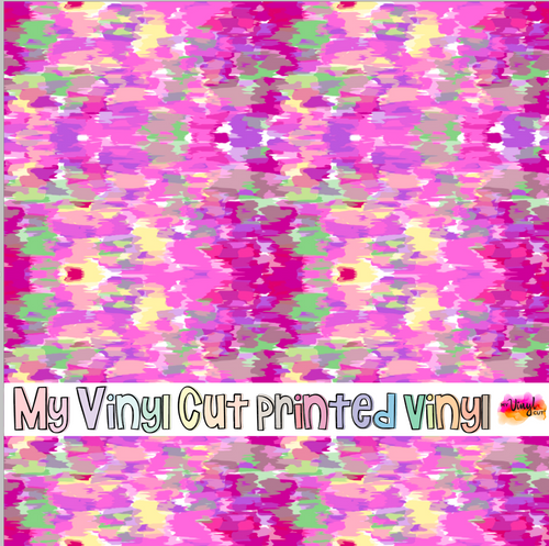 Printed Vinyl HTV & Waterslide Citrus Berry A Patterns 12 x 12 inch sheet