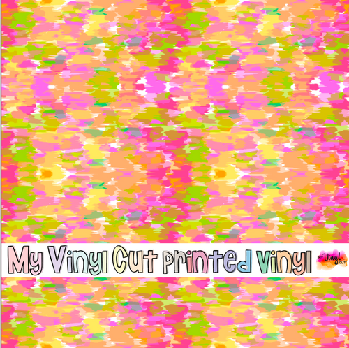 Printed Vinyl HTV & Waterslide Citrus Berry B Patterns 12 x 12 inch sheet