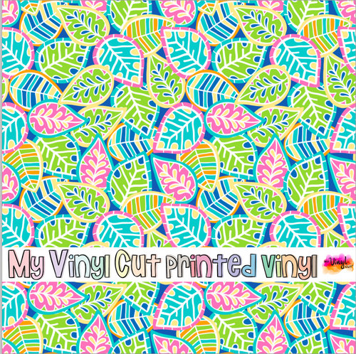 Printed Vinyl HTV & Waterslide Citrus Berry D Patterns 12 x 12 inch sheet