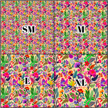 Load image into Gallery viewer, Printed Vinyl HTV &amp; Waterslide Colorful Flowers Patterns 12 x 12 inch sheet