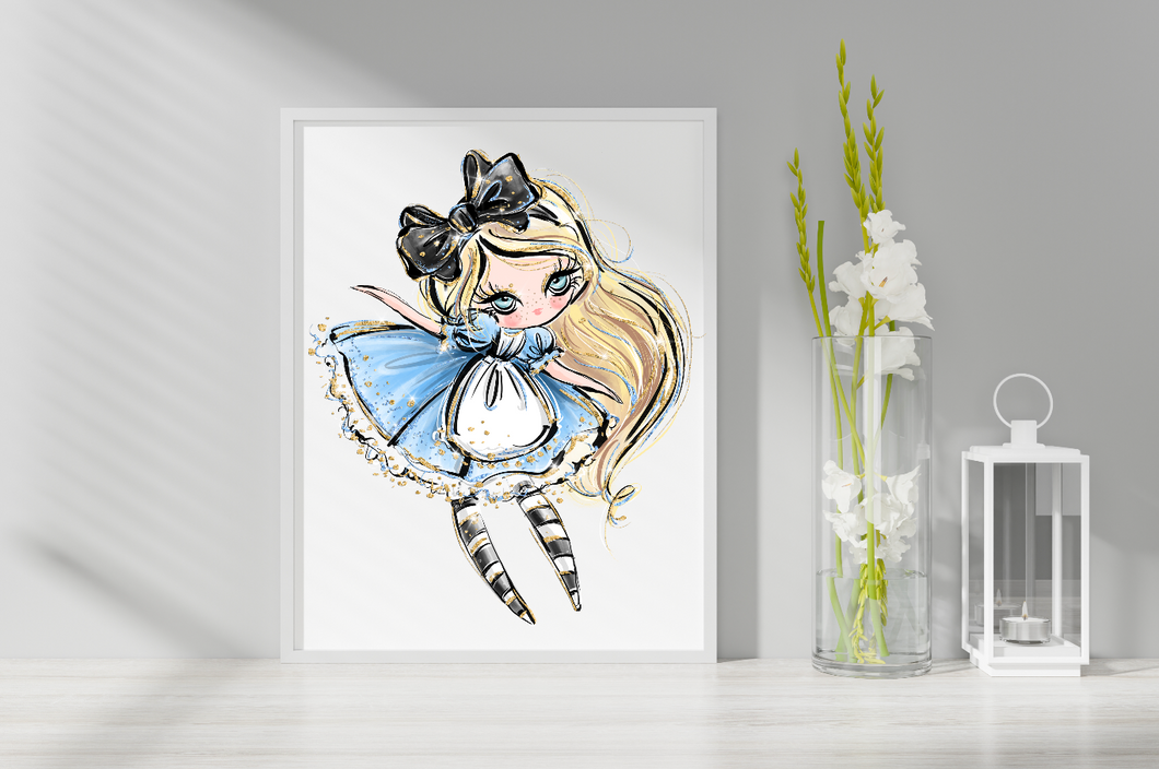 Alice In Wonderland 11 x 14 inch POSTER for wall decor