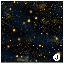 Load image into Gallery viewer, Printed Vinyl HTV &amp; Waterslide Celestial Stars Patterns 12 x 12 inch sheet