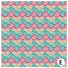 Load image into Gallery viewer, Printed Vinyl, HTV &amp; Waterslide Pastel Knit Patterns 12 x 12 inch sheet