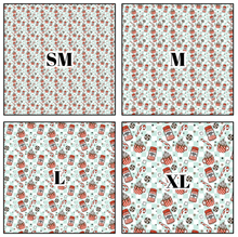 Load image into Gallery viewer, Printed Vinyl HTV &amp; Waterslide Peppermint Patterns 12 x 12 inch sheet