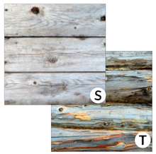 Load image into Gallery viewer, Printed Clear or White Waterslide Wood Textures Patterns 12 x 9 inch sheet