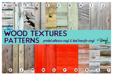Load image into Gallery viewer, Printed Clear or White Waterslide Wood Textures Patterns 12 x 9 inch sheet