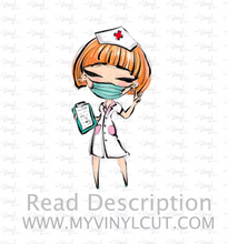 Load image into Gallery viewer, Sticker | 22O | Nurse | Waterproof Vinyl Sticker | White | Clear | Permanent | Removable | Window Cling | Glitter | Holographic (Copy)