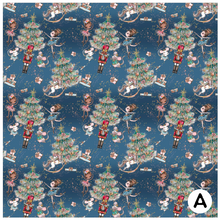 Load image into Gallery viewer, Printed Vinyl, HTV &amp; Waterslide Winter Nutcracker Patterns 12 x 12 inch sheet