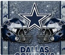 Load image into Gallery viewer, Double Helmet Glitter Sticker Football Theme | TV Tray Table Decal | Waterproof Vinyl Sticker | Reposition-able | Laminated