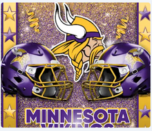 Load image into Gallery viewer, Double Helmet Glitter Sticker Football Theme | TV Tray Table Decal | Waterproof Vinyl Sticker | Reposition-able | Laminated