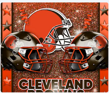 Load image into Gallery viewer, Double Helmet Glitter Sticker Football Theme | TV Tray Table Decal | Waterproof Vinyl Sticker | Reposition-able | Laminated