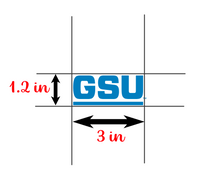 Load image into Gallery viewer, Georgia State University GSU | Vinyl Decal | Car Decal | Laptop Decal | Transfer Decal | White