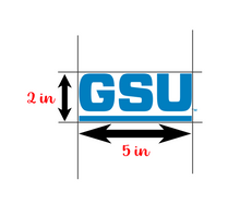 Load image into Gallery viewer, Georgia State University GSU | Vinyl Decal | Car Decal | Laptop Decal | Transfer Decal | White