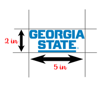 Load image into Gallery viewer, Georgia State University Stacked | Vinyl Decal | Car Decal | Laptop Decal | Transfer Decal | White