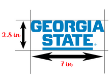 Load image into Gallery viewer, Georgia State University Stacked | Vinyl Decal | Car Decal | Laptop Decal | Transfer Decal | White
