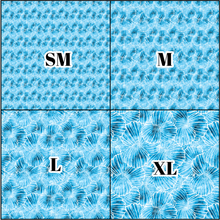 Load image into Gallery viewer, Printed Vinyl, HTV &amp; Waterslide Blue Seashells B Patterns 12 x 12 inch sheet