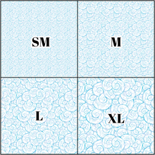 Load image into Gallery viewer, Printed Vinyl, HTV &amp; Waterslide Blue Seashells C Patterns 12 x 12 inch sheet