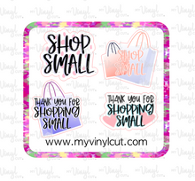 Load image into Gallery viewer, Sticker Sheet | Shop Small Stickers | Set of 4 | Waterproof Vinyl Sticker | Permanent