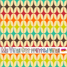 Load image into Gallery viewer, Printed Vinyl &amp; HTV MID CENTURY MODERN Patterns 12 x 12 inch sheet