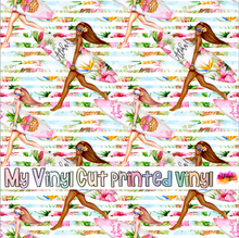 Load image into Gallery viewer, Printed Vinyl, HTV &amp; Waterslide Aloha Girl B Patterns 12 x 12 inch sheet