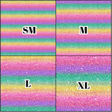 Load image into Gallery viewer, Printed Vinyl, HTV &amp; Waterslide Faux Glitter Ombre Patterns 12 x 12 inch sheet