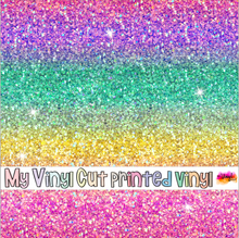 Load image into Gallery viewer, Printed Vinyl, HTV &amp; Waterslide Faux Glitter Ombre Patterns 12 x 12 inch sheet