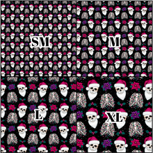 Load image into Gallery viewer, Printed Vinyl, HTV &amp; Waterslide Skulls Bones Black Pattern 12 x 12 inch sheet