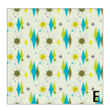 Load image into Gallery viewer, Printed Adhesive Vinyl Green and Blue MID CENTURY RETRO Patterns 12 x 12 inch sheet