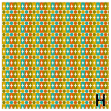 Load image into Gallery viewer, Printed Adhesive Vinyl MID CENTURY RETRO Patterns 12 x 12 inch sheet