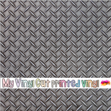 Load image into Gallery viewer, Printed Vinyl &amp; HTV Diamond Plate Pattern 7 3/4 x 12 inch sheet