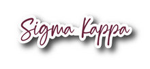 Load image into Gallery viewer, Sticker | SK_D | Sigma Kappa Signature | Waterproof Vinyl Sticker | White | Clear | Permanent | Removable | Window Cling | Glitter | Holographic (Copy)