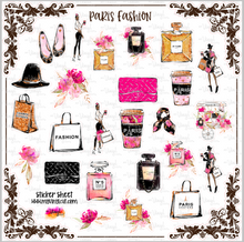 Load image into Gallery viewer, Sticker Sheet Paris Fashion 12 x 12 Sheet